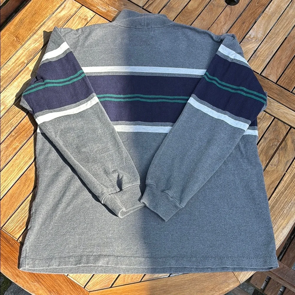 Gorgeous Vintage L.L. Bean Gray 100% Cotton Turtleneck Sweater, size XL - Picture 3 of 6